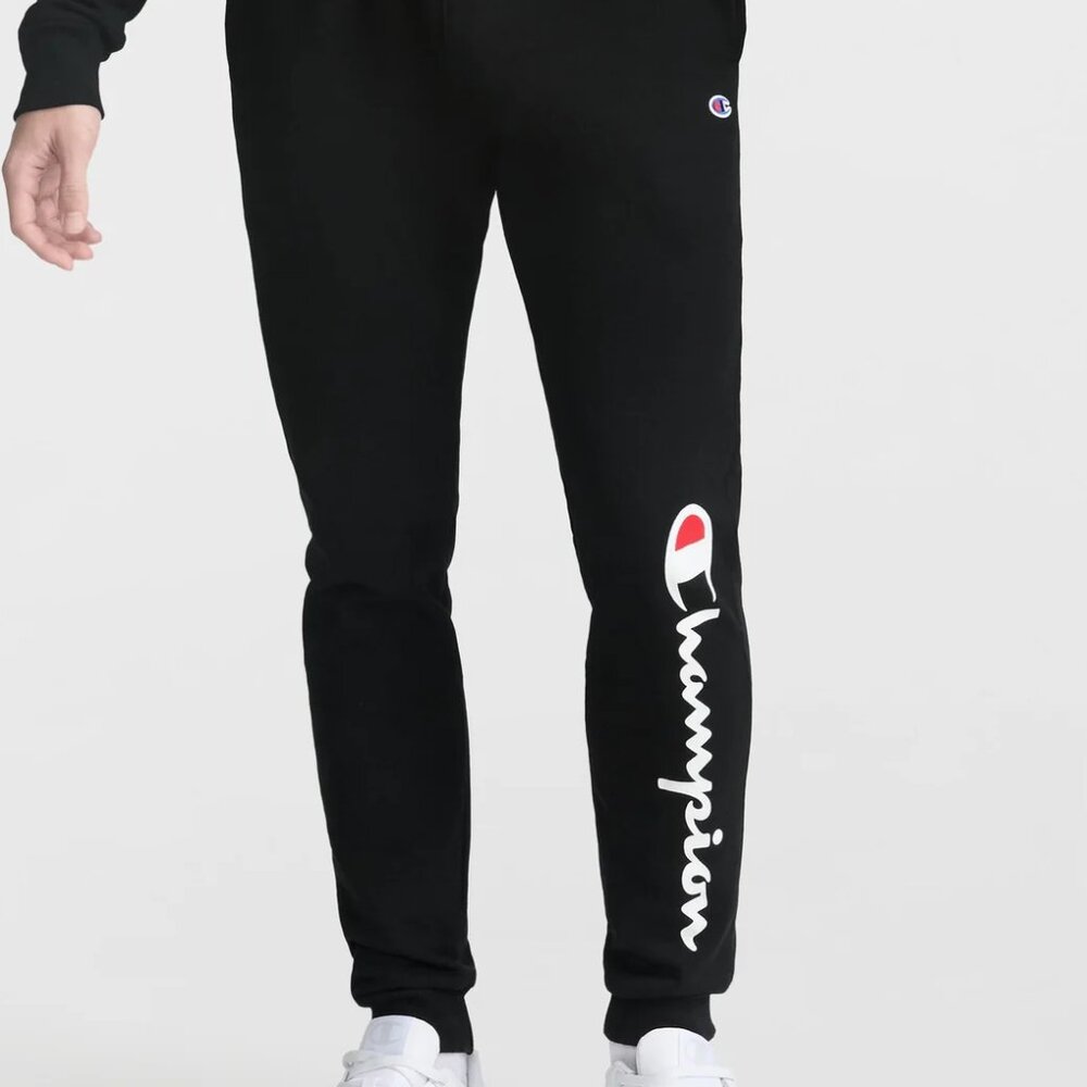 Champion Boys M 10-12 Cuffed Mid Rise Fleece Athletic Athleisure Jogger Pants